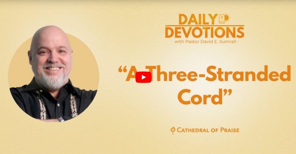 A Three Stranded Chord Matthew 6 Daily Devotions COP