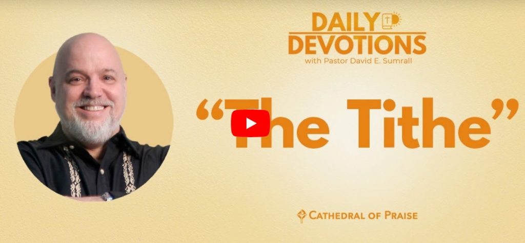 The Tithe COP Devotionals Leviticus 27 2023 February 27