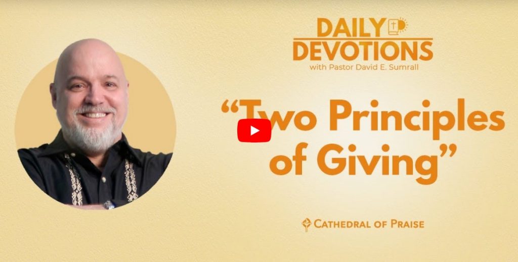 Two Principles of Giving COP Devotionals Exodus 25